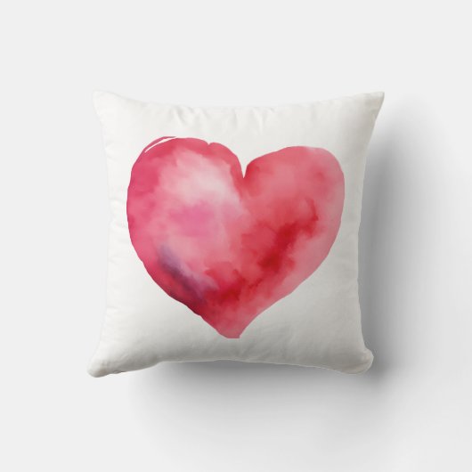 水彩ハート クッション (裏面)