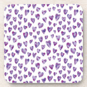 水彩ハート コースター (正面)