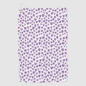 水彩ハート ゴルフタオル (正面)