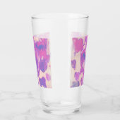 水彩ハート タンブラーグラス (左)