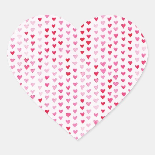 水彩ハート ハートシール (正面)