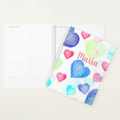 水彩ハート プランナー手帳 (ディスプレー)