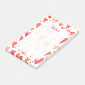 水彩ハート ポストイット (アングル)