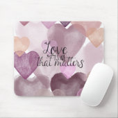 水彩ハート マウスパッド (マウス)