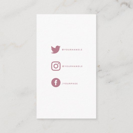 水彩ハート、愛の社会的リンクで作られた エンクロージャーカード (裏面)