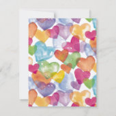 水彩ハート 招待状 (裏面)