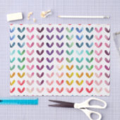 水彩ハート 薄葉紙 (クラフト)