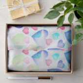 水彩ハート 薄葉紙 (ギフト)