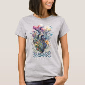 水彩ハート Tシャツ (正面)