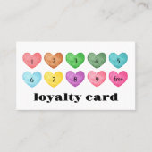 水彩ハートQRコードロイヤリティカード ロイヤリティカード (正面)