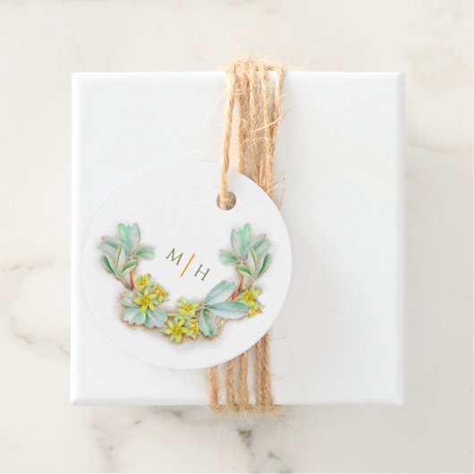 水彩ハーフリースモノグラム結婚のシバルディア フェイバータグ (インサイチュ)