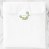 水彩ハーフリースモノグラム結婚のシバルディア ラウンドシール (バッグ)