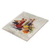 水彩ハーブ素朴スパイスフェイクテクスチャ タイル (側面)