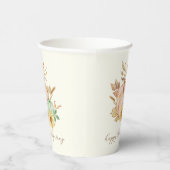 水彩ハーベストカスタマイズ可能な感謝祭 紙コップ (右)