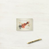 水彩バイオリン ポストイット (デスク上)