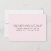 水彩バイオレットバラサンキューカード サンキューカード (裏面)