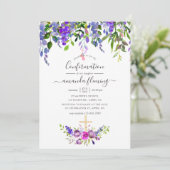 水彩バイオレットフローラ確認 招待状 (スタンド正面)