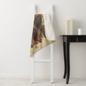 水彩バイソンバッファローアニマルワイルドライフ自然Ca シェルパブランケット (インサイチュ)