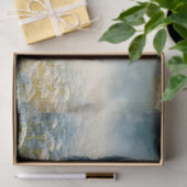 水彩バイソンホワイトワイルドフラワーデコップページ 薄葉紙 (ギフト)