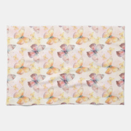 水彩バタフライウィムシー キッチンタオル