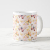 水彩バタフライウィムシー ジャンボコーヒーマグカップ (正面右)