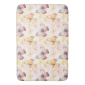 水彩バタフライウィムシー バスマット (正面縦)