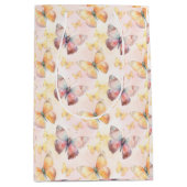 水彩バタフライウィムシー ミディアムペーパーバッグ (正面)