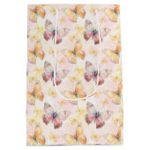 水彩バタフライウィムシー ミディアムペーパーバッグ (裏面)