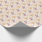 水彩バタフライウィムシー ラッピングペーパー (角)