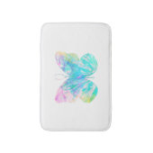 水彩バタフライバスマット用敷物 バスマット (正面縦)