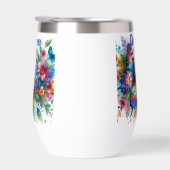 水彩バタフライフローラガーデンパーソナライズされた (右面)