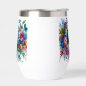 水彩バタフライフローラガーデンパーソナライズされた (左面)