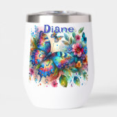 水彩バタフライフローラガーデンパーソナライズされた (正面)