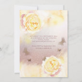 水彩バタフライフローラ牡丹甘16 招待状 (裏面)