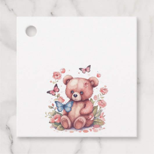 水彩バタフライベア フェイバータグ (正面)