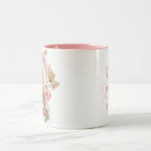 水彩バタフライボーホマザーズデー ツートーンマグカップ (中央)