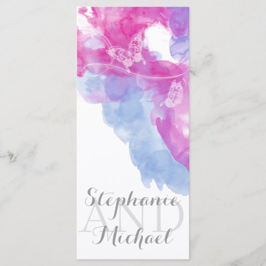 水彩バタフライラズベリーブリスプログラムラック プログラム (正面)