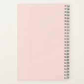 水彩バタフライロゴ赤面ピンクかわいらし ノートブック (裏面)