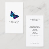 水彩バタフライ名刺 名刺 (正面/裏面)