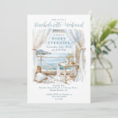 水彩バチェロレッテウィークエンドオーシャンサイド 招待状 (スタンド正面)