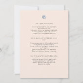 水彩バチェロレッテ熱帯地域 招待状 (裏面)