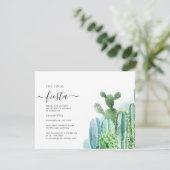 水彩バチェロレッテ週末パーティーの日程 招待状 (スタンド正面)