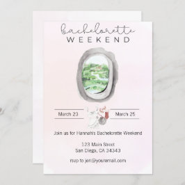 水彩バチェロレッテ週末 招待状