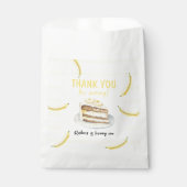 水彩バナナケーキ誕生日ありがとう フェイバーバッグ (正面)