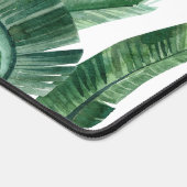 水彩バナナパーム葉パーソナライズされた品 デスクマット (コーナー)