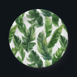 水彩バナナ離れ類熱帯模様 ペーパープレート<br><div class="desc">この水彩パターンの紙プレートでイベントに熱帯アクセントを追加。これらの熱帯紙プレートは、水彩バナナのパター離れンを備えている。ルアウ（ハワイ式宴会）や夏のイベントに最適。このデザインは様々な製品で入手可能である。</div>