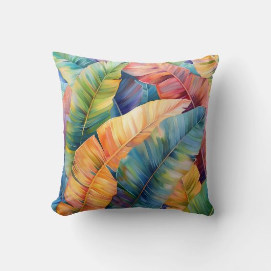 水彩バナナ離れ クッション (正面)