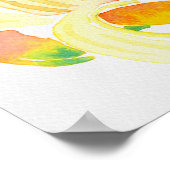 水彩バナナ ポスター (角)