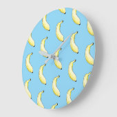 水彩バナナ ラージ壁時計 (傾斜)