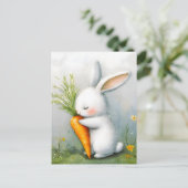 水彩バニーハッピーハーベスト シーズンポストカード (スタンド正面)